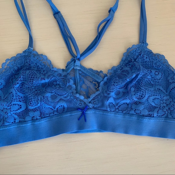 🌸 3/$10 Aerie Light Blue Lace Bralette - Picture 3 of 6